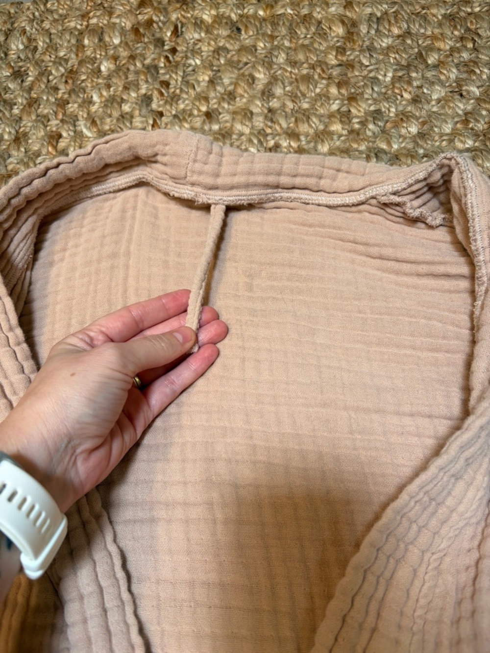 Oversized Muslin Bathrobe - Picture 3 of 6